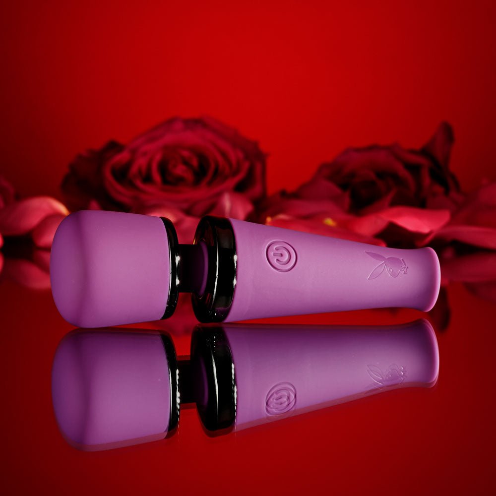 Playboy Pleasure MIC DROP Purple 11.4 cm Vibrating Mini Massage Wand