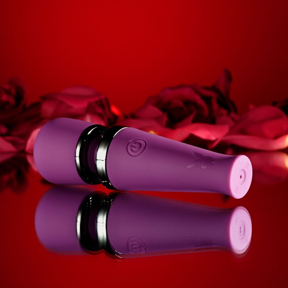 Playboy Pleasure MIC DROP Purple 11.4 cm Vibrating Mini Massage Wand