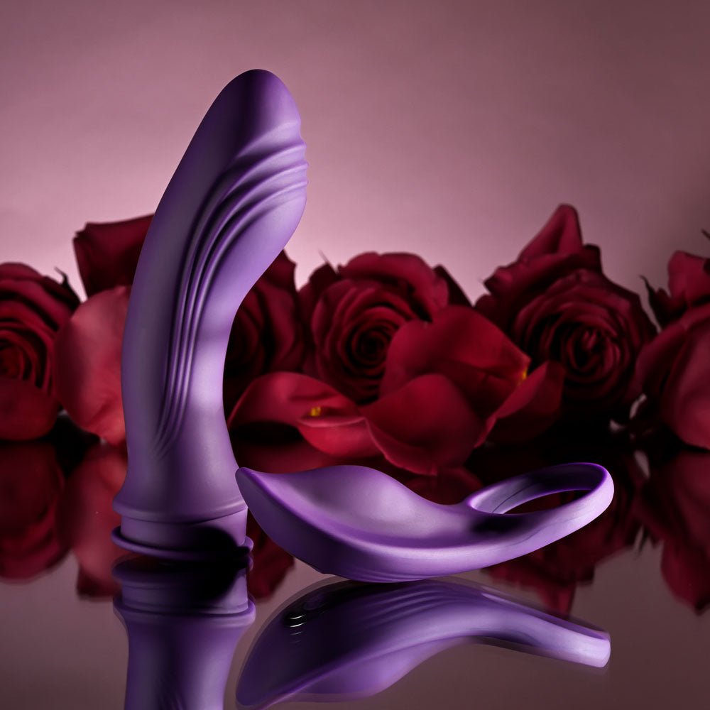 Playboy Pleasure MIX & MATCH Purple USB Rechargeable with C-Ring Attachment