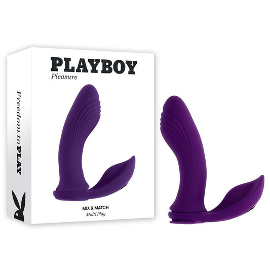 Playboy Pleasure MIX & MATCH Purple USB Rechargeable with C - Ring Attachment