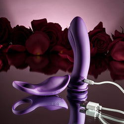 Playboy Pleasure MIX & MATCH Purple USB Rechargeable with C-Ring Attachment