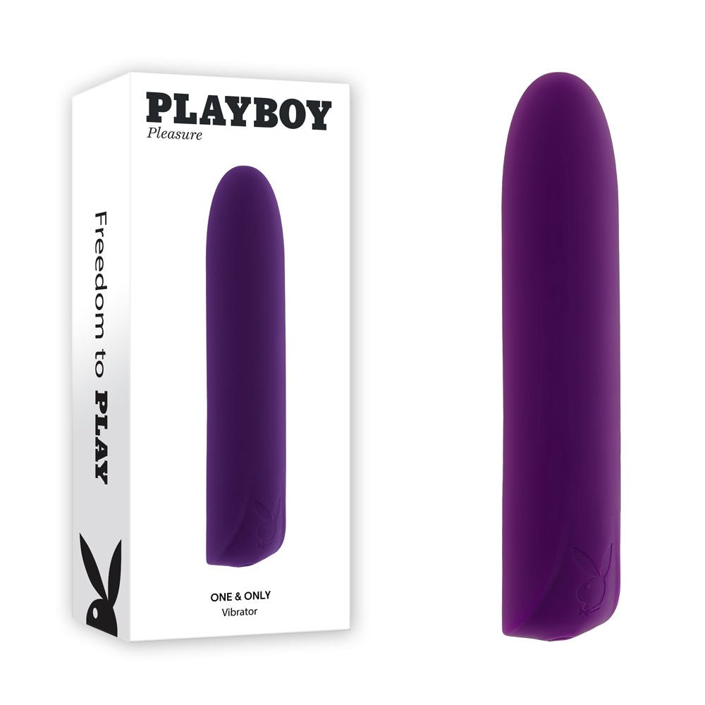 Playboy Pleasure ONE & ONLY Purple 12 cm USB Rechargeable Bullet