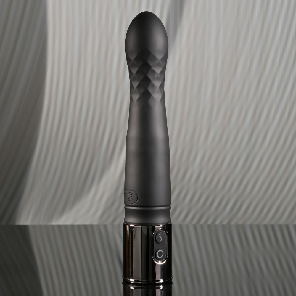 Playboy Pleasure PLEASURE ZONE - 21.4 cm Rechargeable Vibrator with USB Charging Dock