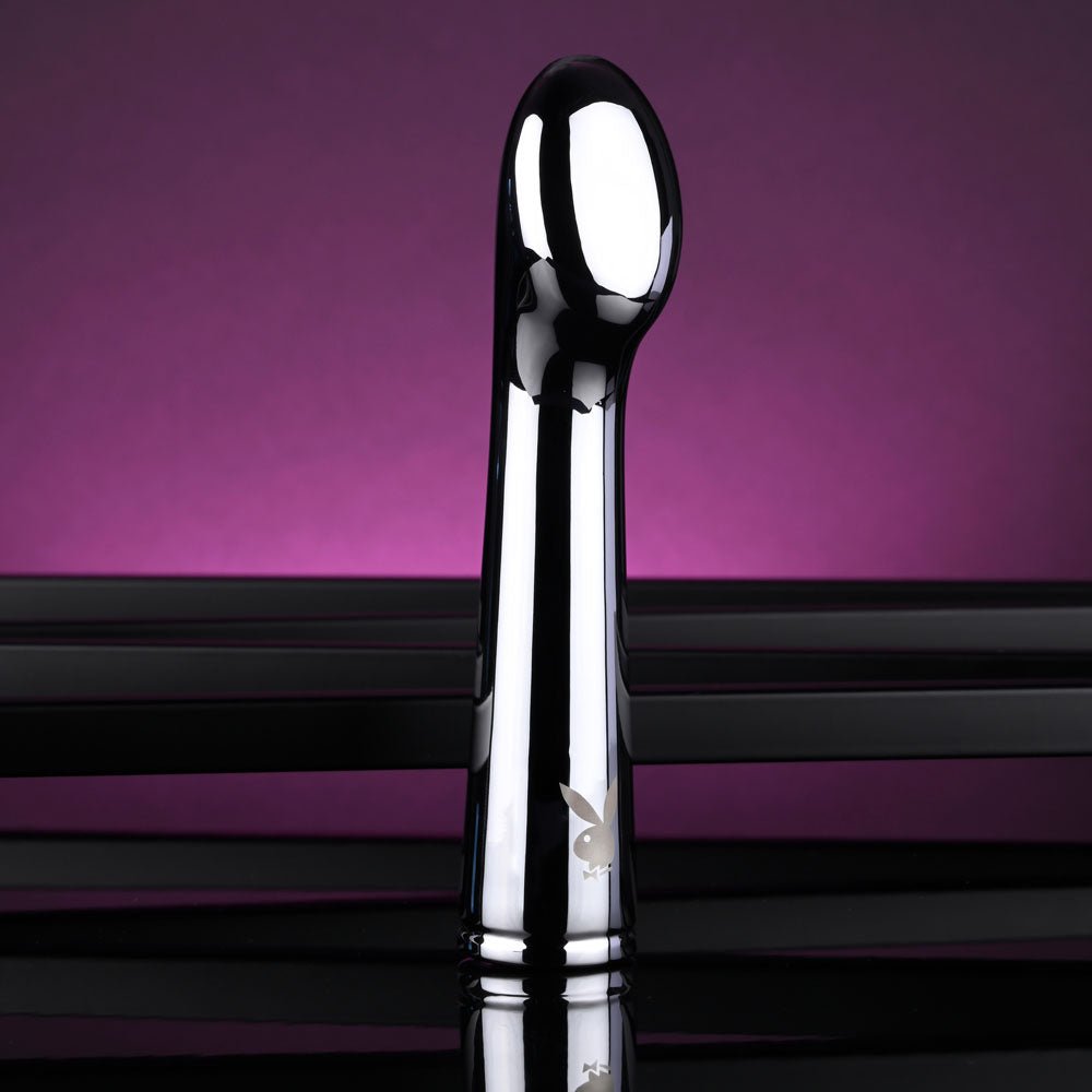 Playboy Pleasure SWOON Chrome 14 cm USB Rechargeable Vibrator