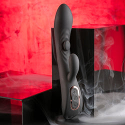 Playboy Pleasure THATS THE SPOT - 23.3 cm USB Rechargeable Rabbit Vibrator with G-Spot Tapper