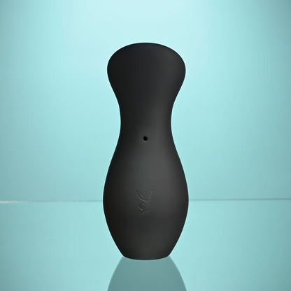 Playboy Pleasure THE JET SET - SUCKER Black 10.3 cm Sucking Stimulator with Rechargeable Charging Case