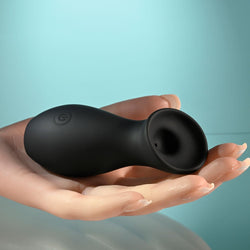 Playboy Pleasure THE JET SET - SUCKER Black 10.3 cm Sucking Stimulator with Rechargeable Charging Case