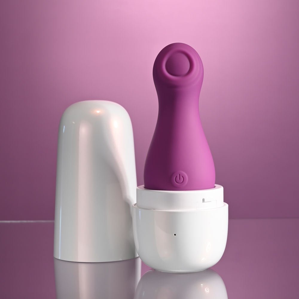 Playboy Pleasure THE JET SET - TAPPING Purple 10.2 cm Tapping Stimulator with Charging Case