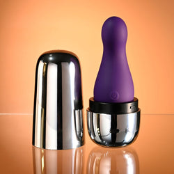 Playboy Pleasure THE JET SET - VIBRATOR Purple 10.2 cm Vibrator with Self Charging Case