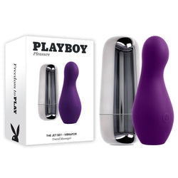 Playboy Pleasure THE JET SET - VIBRATOR Purple 10.2 cm Vibrator with Self Charging Case