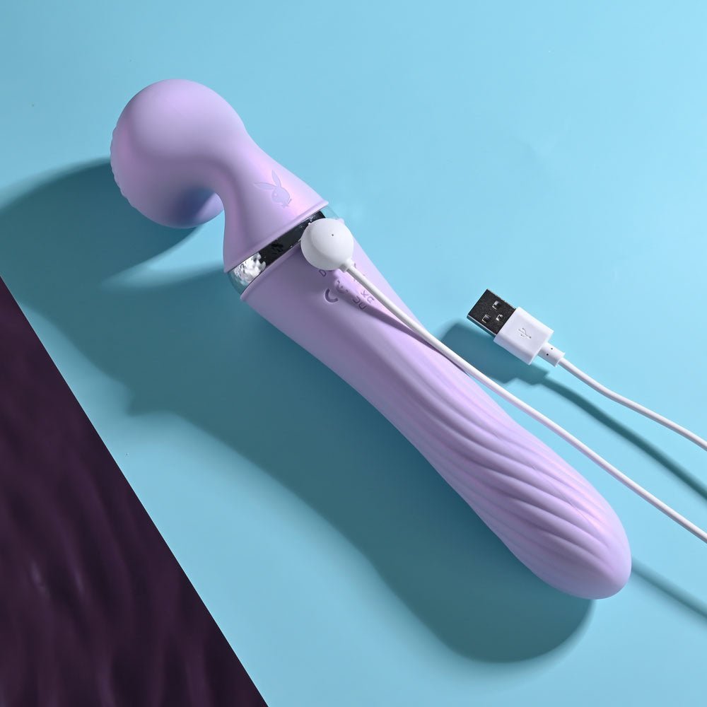 Playboy Pleasure VIBRATO Lavender 24 cm Rechargeable Massage Wand