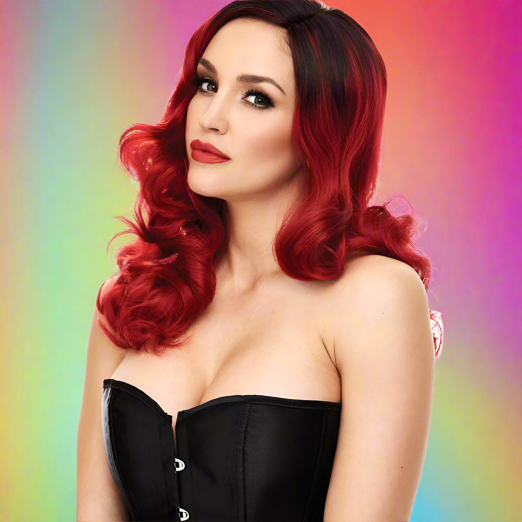 PLEASURE WIGS Candice - Red/Black Wig