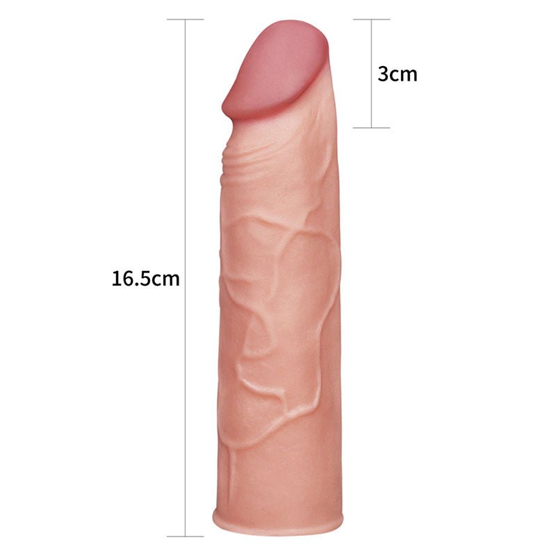 Pleasure X - Tender 1'' Sleeve - Flesh 2.54 cm (1'') Penis Extension Sleeve