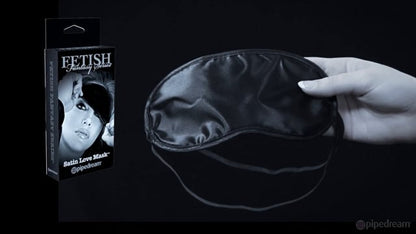 Fetish Fantasy Series Limited Edition Satin Love Mask - Black Eye Mask
