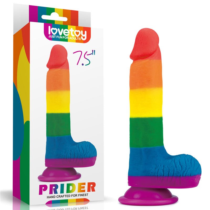 Prider 7.5'' Dildo - Rainbow 19 cm Dong