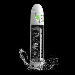 Pump Worx Max Boost Pro Flow White/Clear USB Rechargeable Waterproof Auto Penis Pump