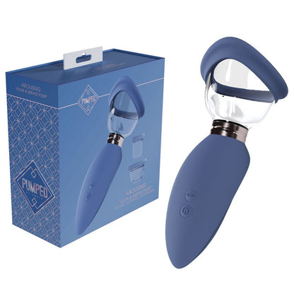 PUMPED Arousing Auto Ladies Pump - Blue USB Rechargeable Ladies Pump