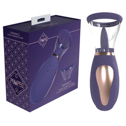 PUMPED Enhance Auto Vulva & Brest Pump - Purple USB Rechargeable Ladies Pump