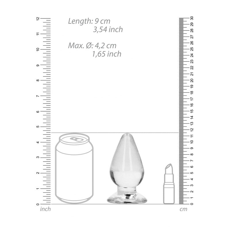 REALROCK 11.5 cm Anal Plug - Clear - Clear 11.5 cm (4.5'') Butt Plug