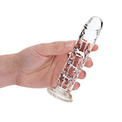 REALROCK 15.5 cm Straight Dildo - Clear - Clear 15.5 cm (6'') Dong