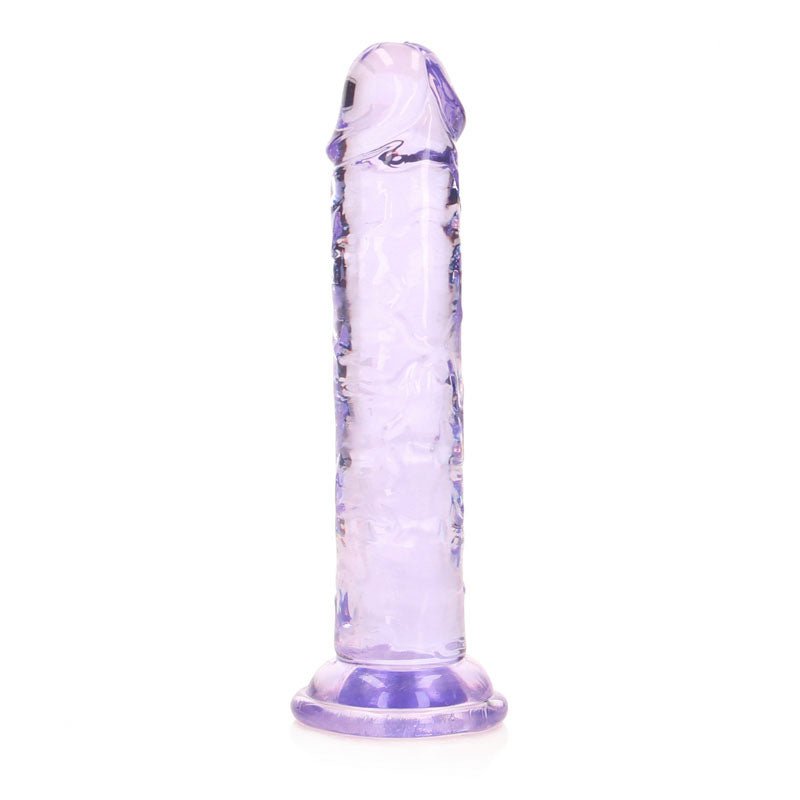 REALROCK 15.5 cm Straight Dildo - Purple - Purple 15.5 cm (6'') Dong