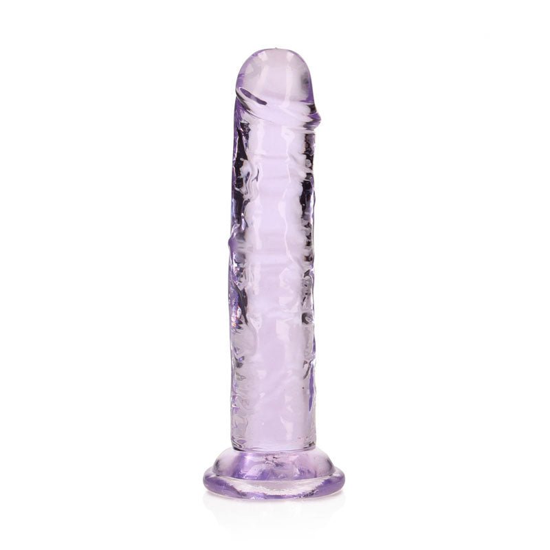 REALROCK 15.5 cm Straight Dildo - Purple - Purple 15.5 cm (6'') Dong