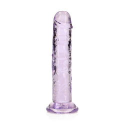 REALROCK 15.5 cm Straight Dildo - Purple - Purple 15.5 cm (6'') Dong