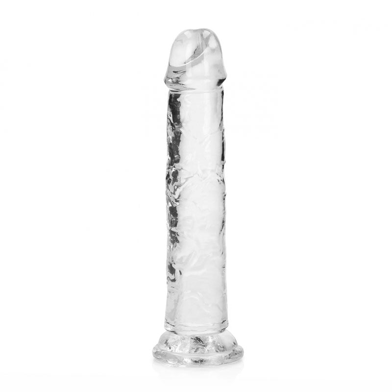 REALROCK 20 cm Straight Dildo - Clear - Clear 20 cm (8'') Dong