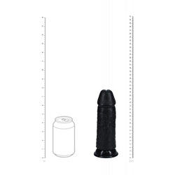 REALROCK 20cm Extra Thick Dildo - Black 20 cm (8'')