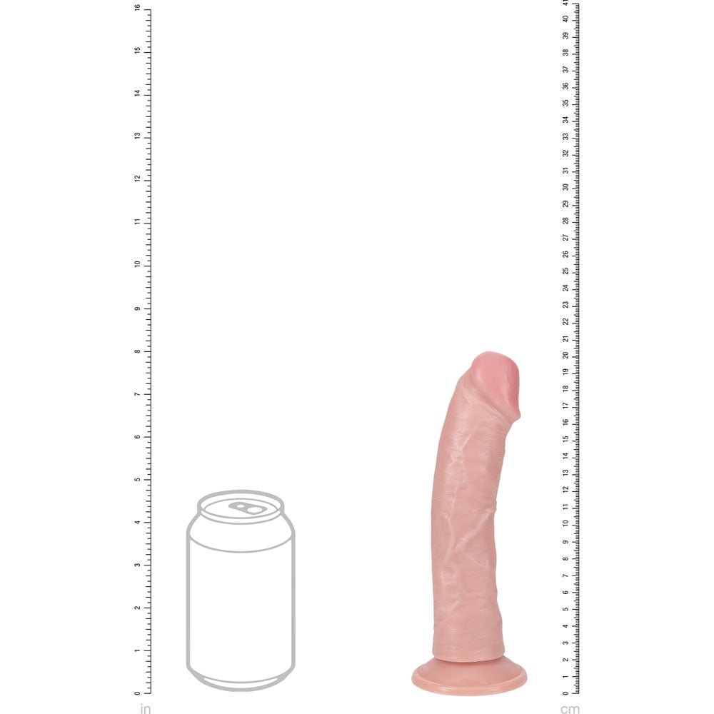 REALROCK 20cm Vibrating Cock Flesh (8'') USB Rechargeable Dong