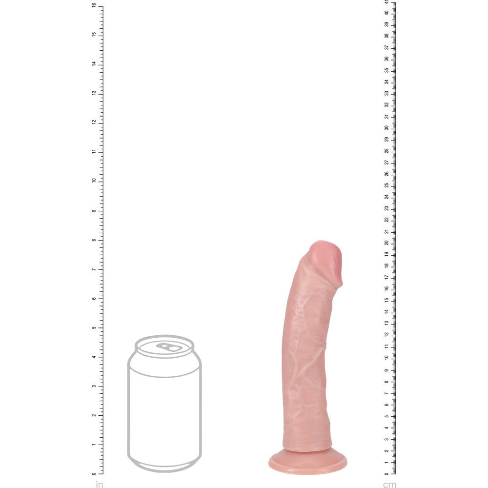 REALROCK 20cm Vibrating + Rotating Cock Flesh (8'') USB Rechargeable Dong