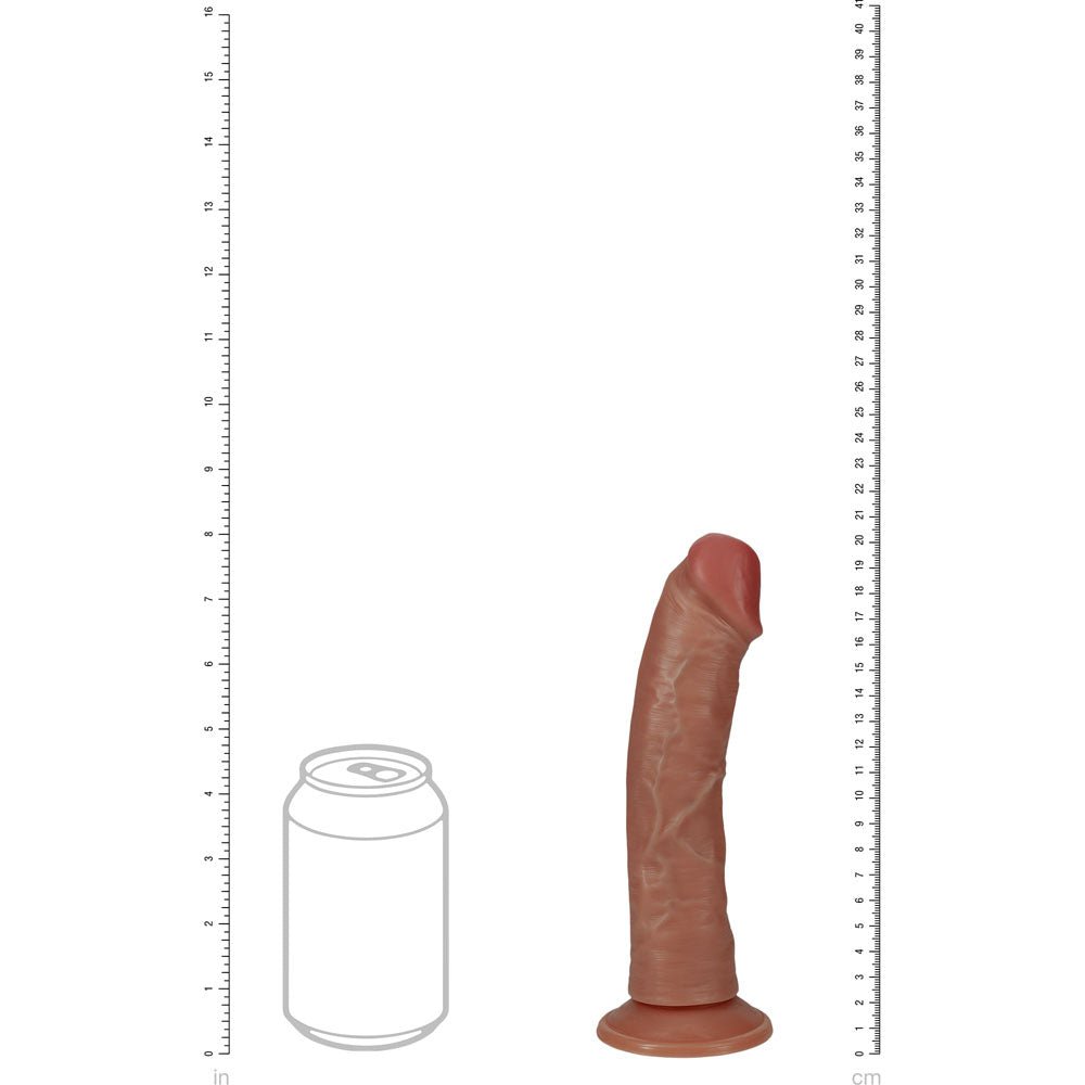 REALROCK 20cm Vibrating + Rotating Cock Tan (8'') USB Rechargeable Dong