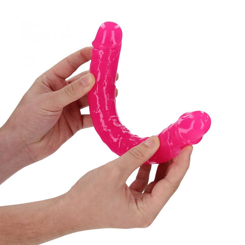 REALROCK 30 cm Double Dong Glow - Pink - Pink 30 cm (12'') Double Dong