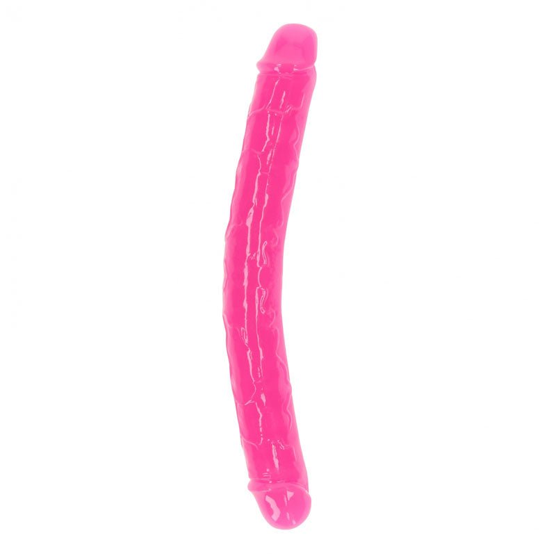 REALROCK 30 cm Double Dong Glow - Pink - Pink 30 cm (12'') Double Dong