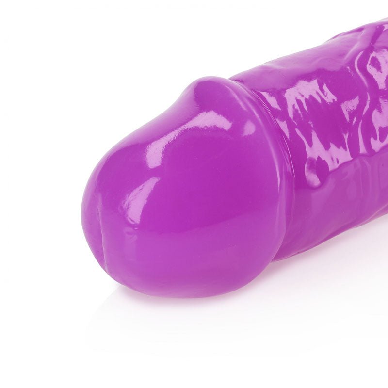 REALROCK 30 cm Double Dong Glow - Purple - Purple 30 cm (12'') Double Dong