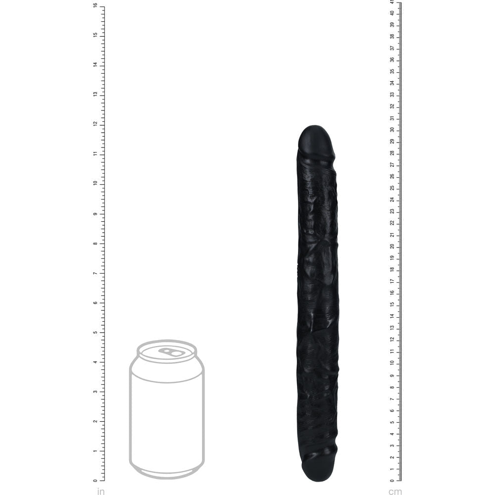 REALROCK 30cm Slim Double Dildo Black