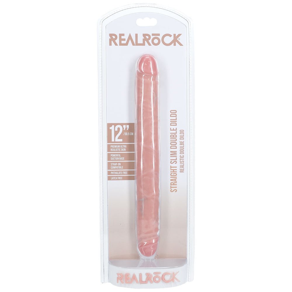 REALROCK 30cm Slim Double Dildo Flesh