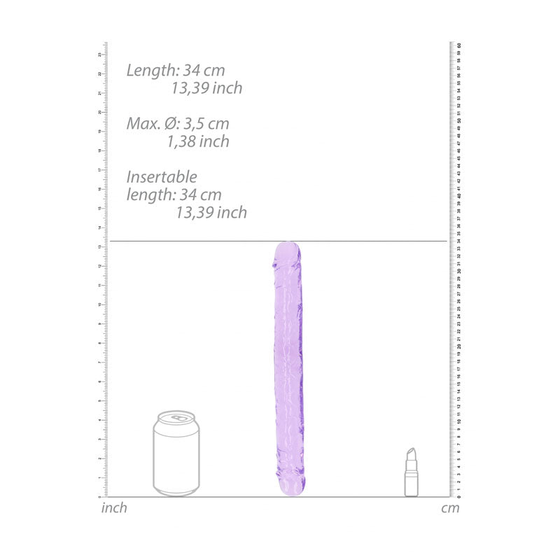 REALROCK 34 cm Double Dong - Purple - Purple 34 cm (14'') Double Dong