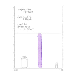 REALROCK 34 cm Double Dong - Purple - Purple 34 cm (14'') Double Dong