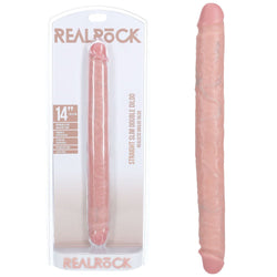 REALROCK 35cm Slim Double Dildo - Flesh Double Dong