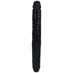 REALROCK 35cm Thick Double Dildo - Black Thick Double Dong