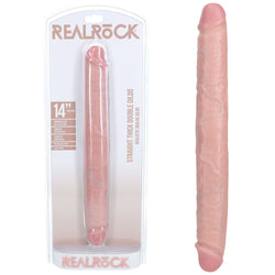 REALROCK 35cm Thick Double Dildo - Flesh Thick Double Dong