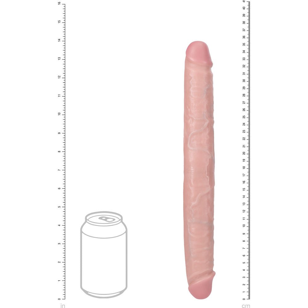 REALROCK 35cm Thick Double Dildo - Flesh Thick Double Dong