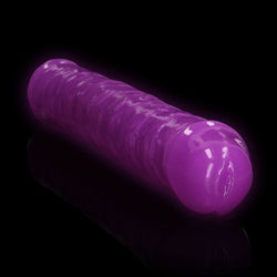 REALROCK 38 cm Double Dong Glow - Purple - Purple 38 cm (15'') Double Dong