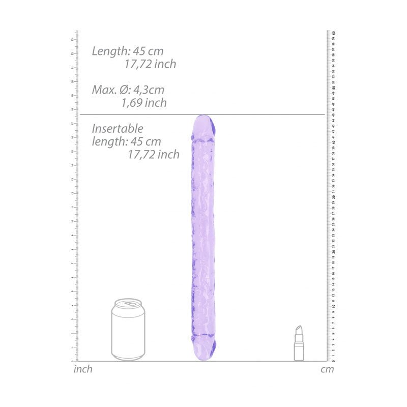 REALROCK 45 cm Double Dong - Purple - Purple 45 cm (18'') Double Dong