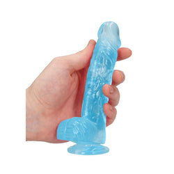 RealRock 6'' Realistic Dildo With Balls Blue 15.2 cm Dong