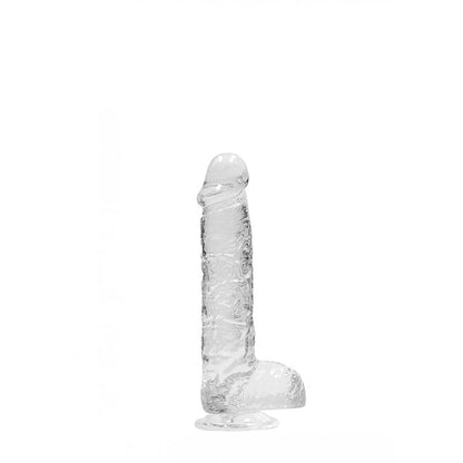 RealRock 6'' Realistic Dildo With Balls - Clear 15.2 cm Dong