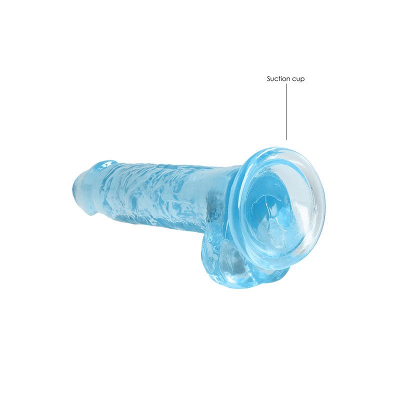 RealRock 7'' Realistic Dildo With Balls - Blue 17.8 cm Dong