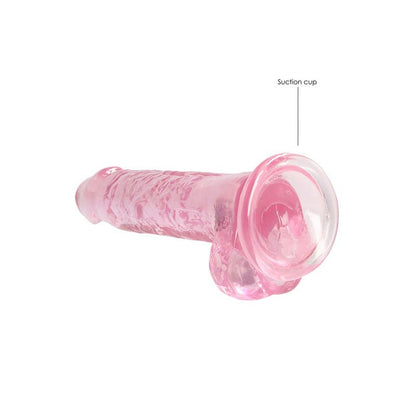 RealRock 7'' Realistic Dildo With Balls - Pink 17.8 cm Dong