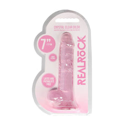 RealRock 7'' Realistic Dildo With Balls - Pink 17.8 cm Dong